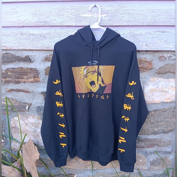 Naruto size large pullover hoodie sweat shirt - Picture 1 of 5